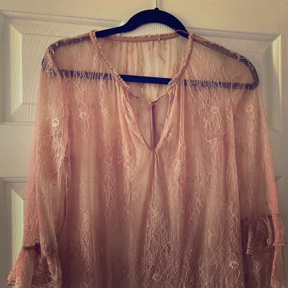 WHBM lace top